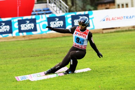 Fragment zawodów Mistrzostw Polski w skokach narciarskich